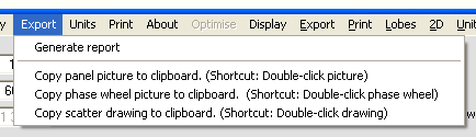 Clipboard menu