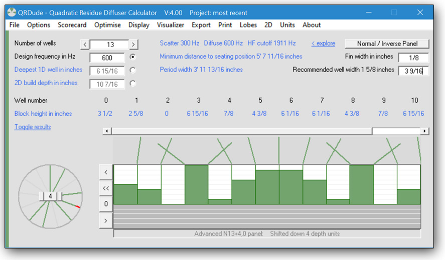 Screenshot of QRDude software